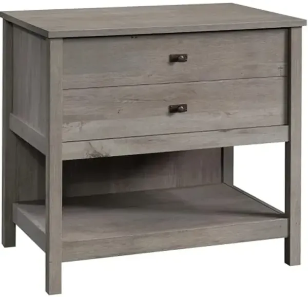 Sauder Cottage Road Lateral File Cabinet for Home Office, Open Shelf Storage, in Mystic Oak