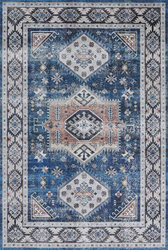 Novogratz by Momeni Doheny Polyester Blue Area Rug 5' X 7'6"