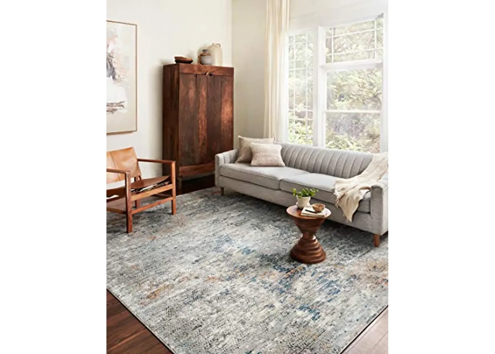 Loloi II Bianca Collection BIA-04 Grey/Multi 2'-8" x 13' Runner Rug