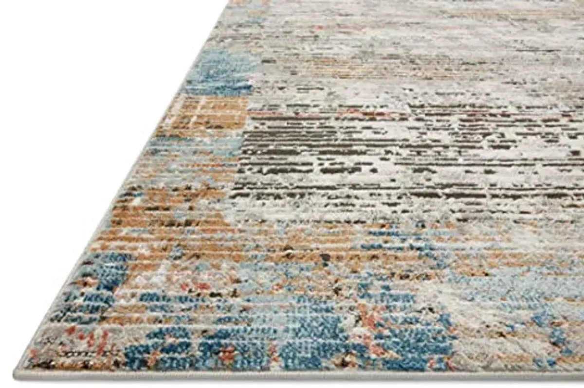 Loloi II Bianca Collection BIA-07 Ash/Multi 3'-4" x 5'-7" Accent Rug