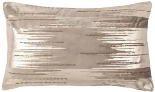 Safavieh Home Collection Prasla Taupe/Gold 12 x 20-inch Metallic Beaded Rectangle Sofa Chaise Lounge Chair Living Room Bedroom Decorative Accent Pillow PLS7147A-1220