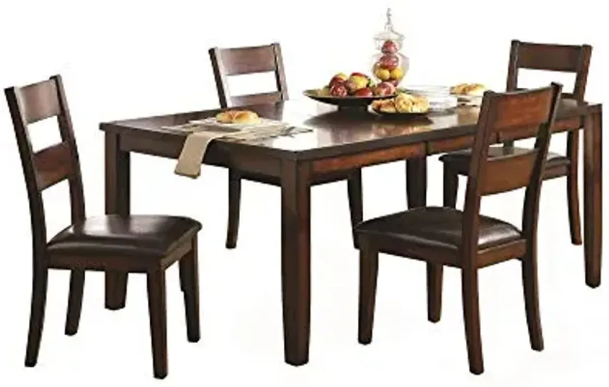 Homelegance Lexicon Mantello Contemporary Wood Dining Room Table in Cherry