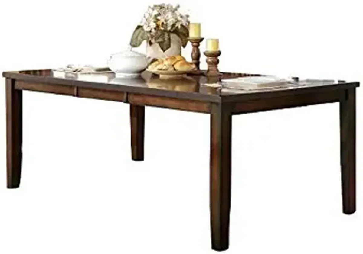 Homelegance Lexicon Mantello Contemporary Wood Dining Room Table in Cherry