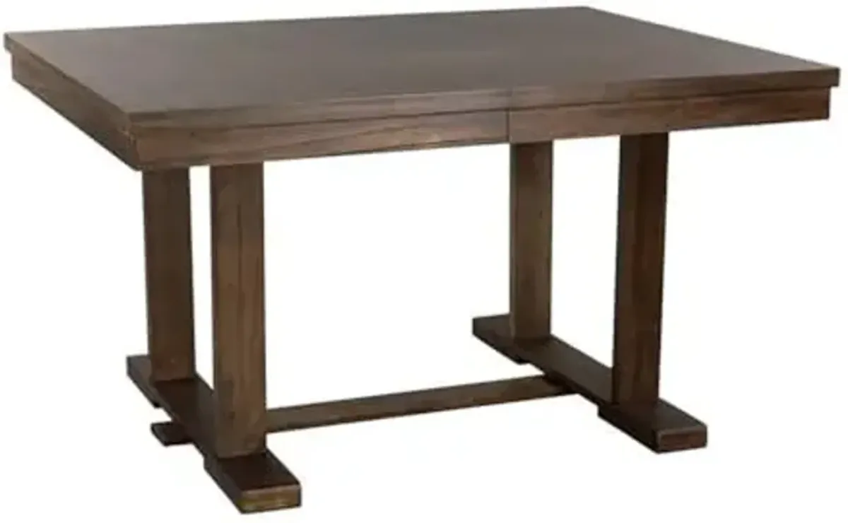 Homelegance Lexicon Wieland 72" Transitional Wood Dining Room Table in Light Rustic Brown