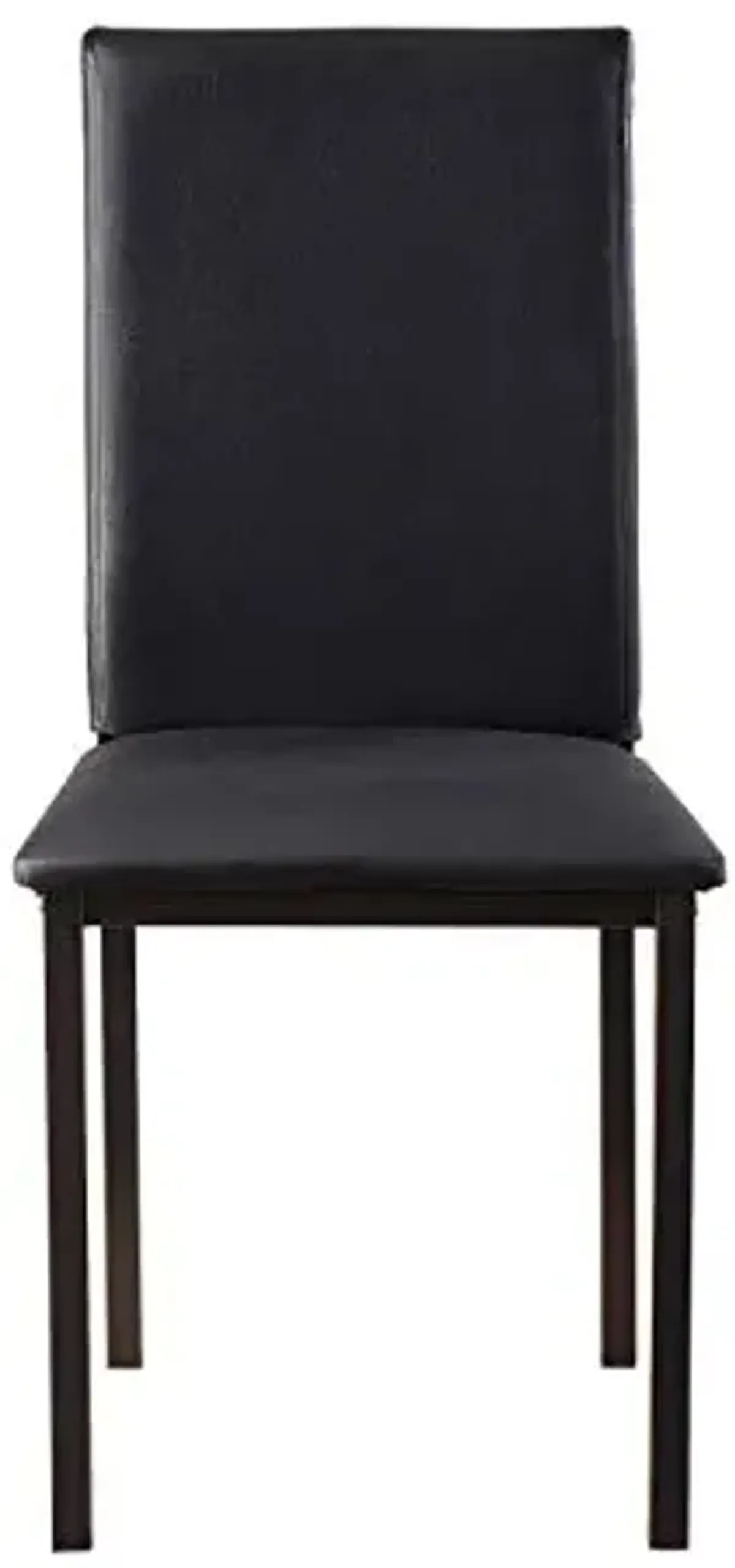 Lexicon Malaya Faux Leather Dining Chair (Set of 4), Black