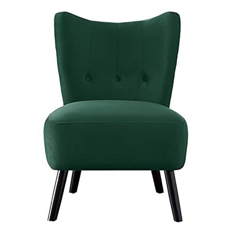 Lexicon Vada Tufted Velvet Accent Chair, 22.5" W, Green