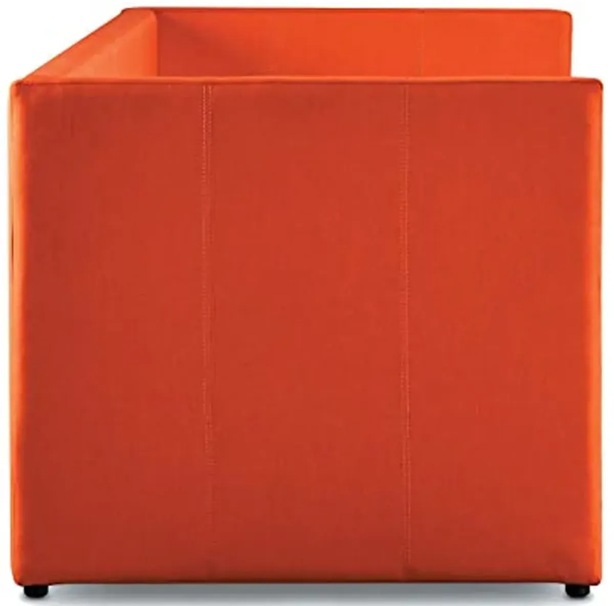 Lexicon Brantley Fabric Upholstered Daybed with Trundle, Twin, Orange