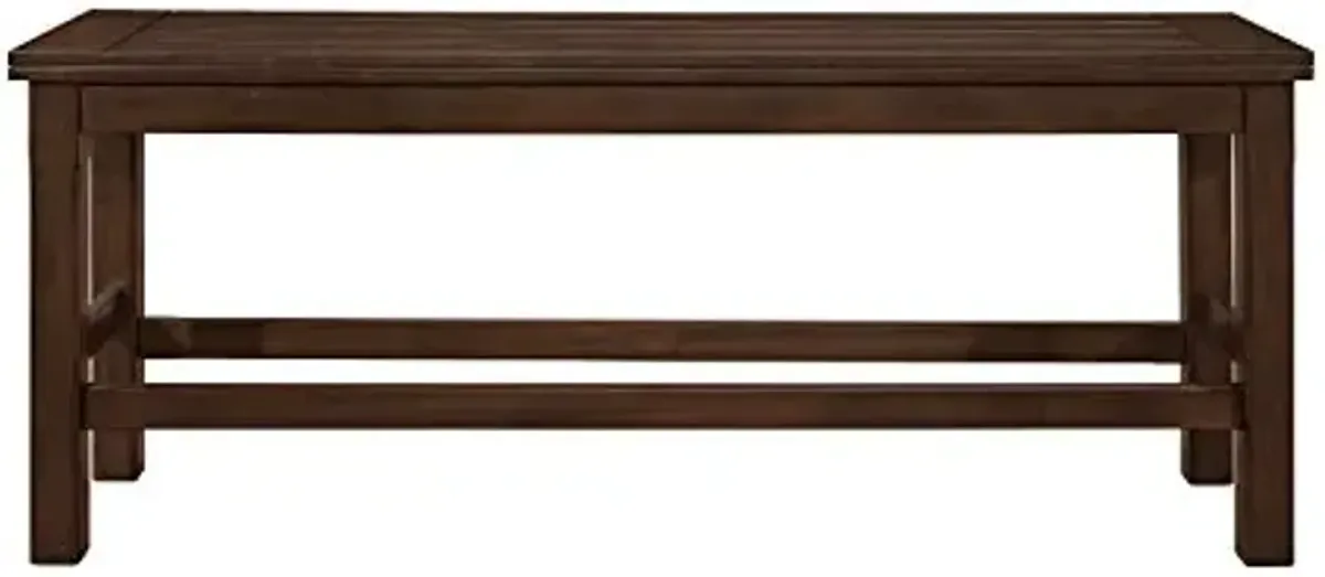 Lexicon Olney Wood Counter Height Bench, 64" W, Dark Brown