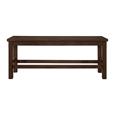 Lexicon Olney Wood Counter Height Bench, 64" W, Dark Brown