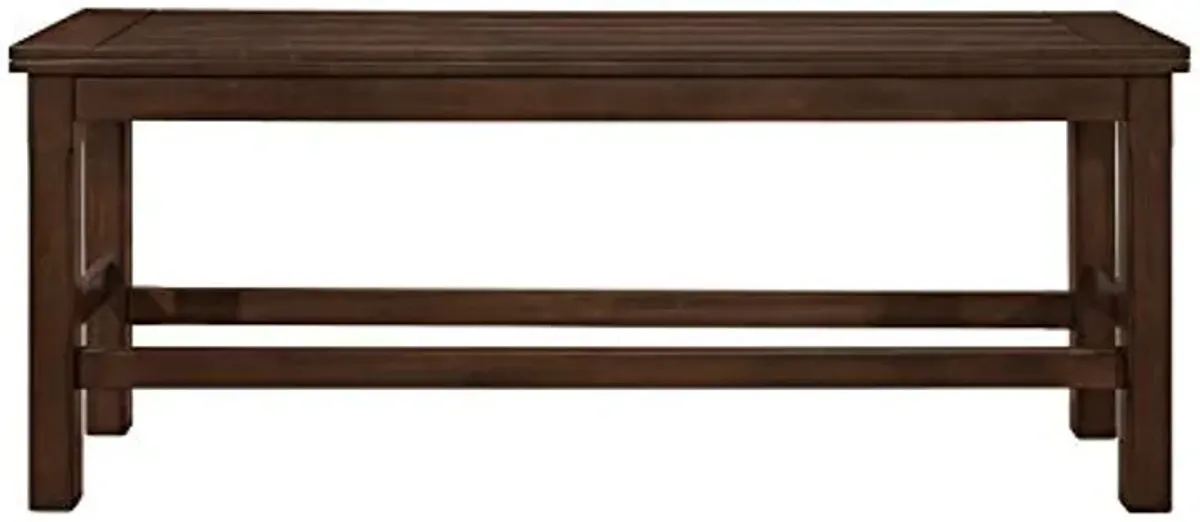 Lexicon Olney Wood Counter Height Bench, 64" W, Dark Brown