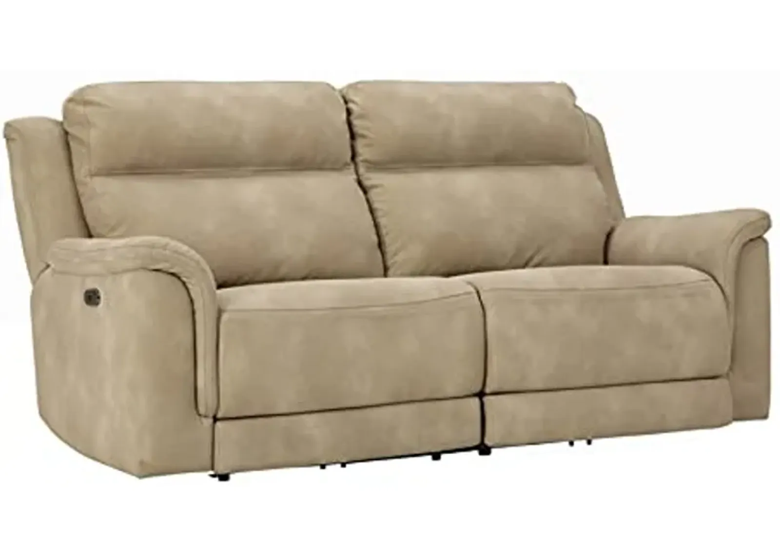 Signature Design by Ashley Next-Gen DuraPella Faux Leather Zero Wall Power Reclining Sofa with USB, Beige Sand