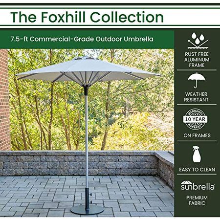 Hanover 7.5-ft Commercial-Grade Outdoor Umbrella