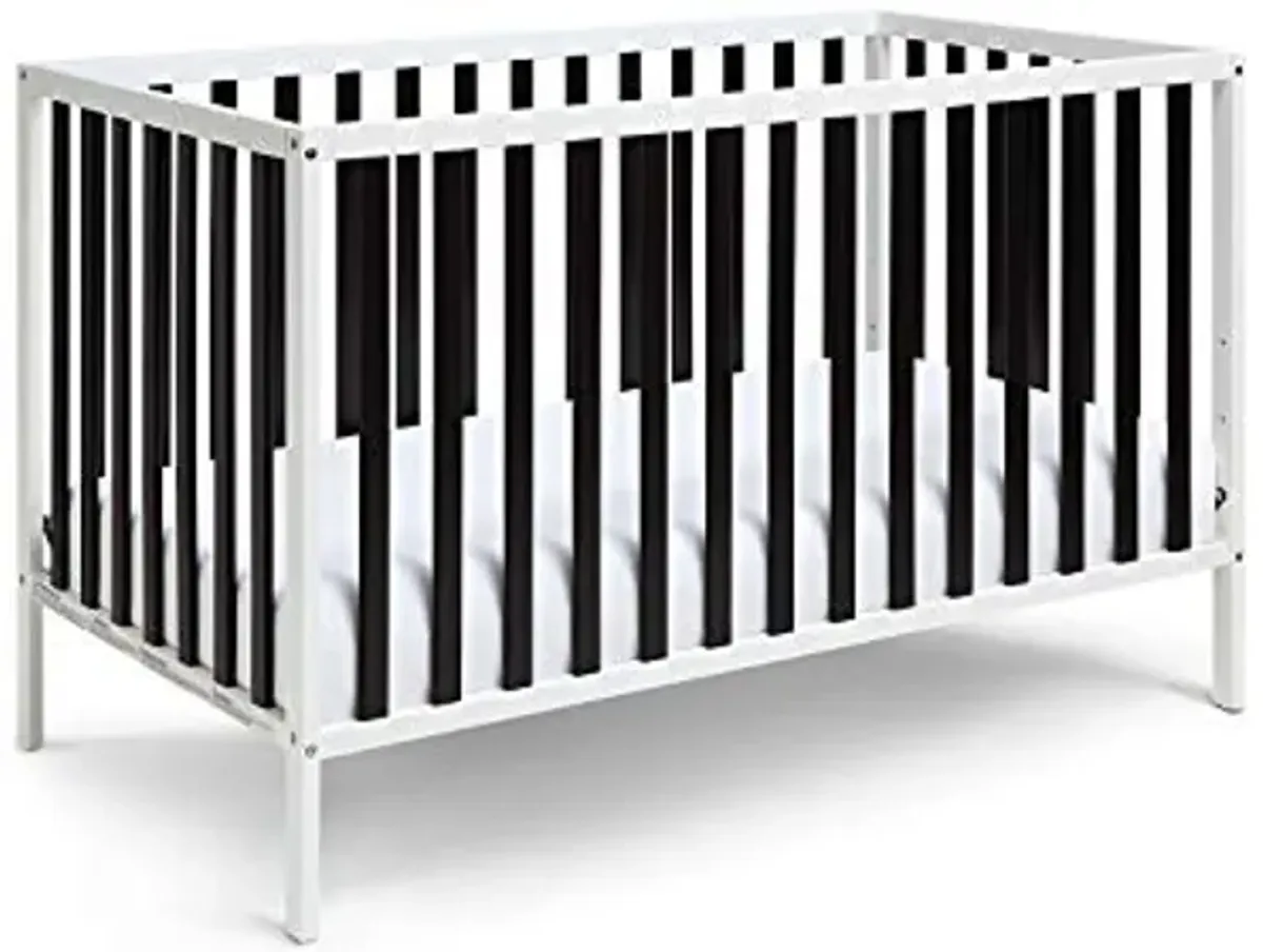 Baby Cache Deux Remi Island 3-in-1 Convertible Crib (Do Re Me) White & Black