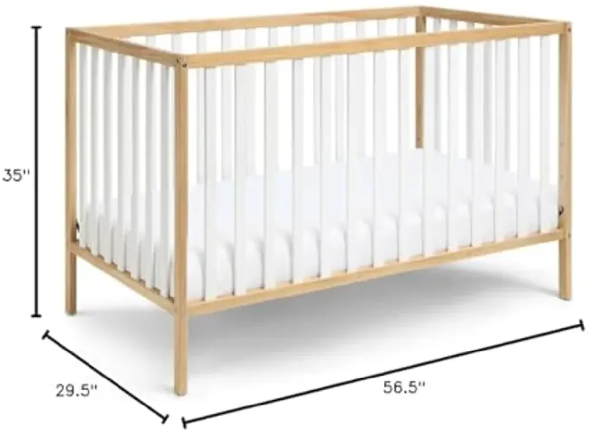 Baby Cache Deux Remi Island 3-in-1 Convertible Crib (Do Re Me) Natural & White