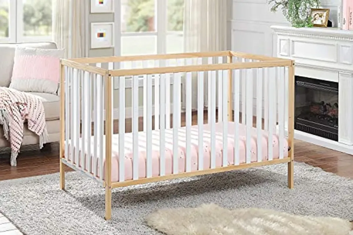 Baby Cache Deux Remi Island 3-in-1 Convertible Crib (Do Re Me) Natural & White