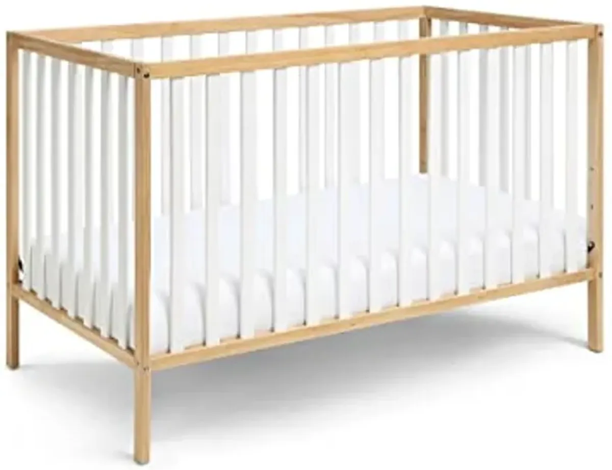 Baby Cache Deux Remi Island 3-in-1 Convertible Crib (Do Re Me) Natural & White