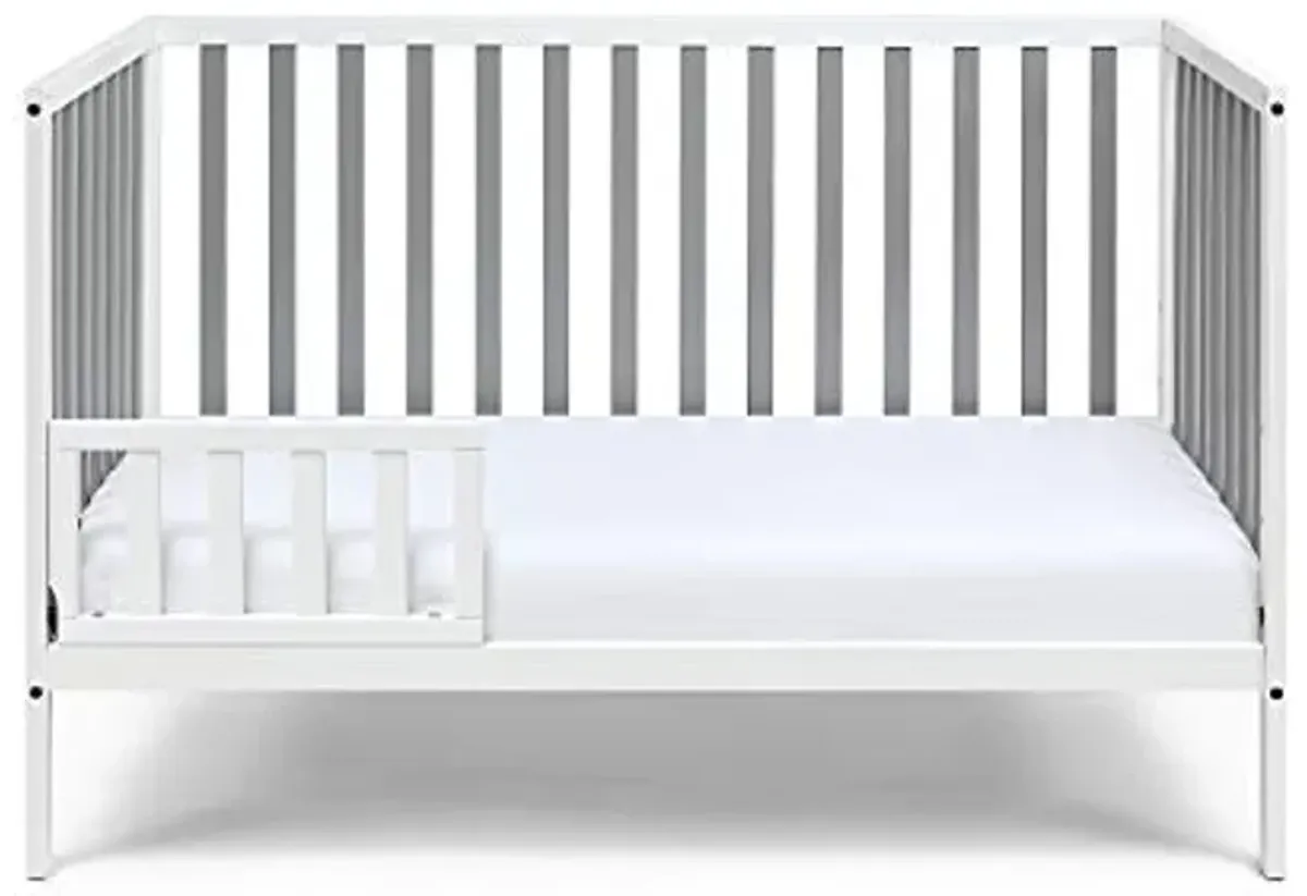 Baby Cache Suite Bebe Deux Remi Island Toddler Guard Rail in White, Natural (27975-WH)