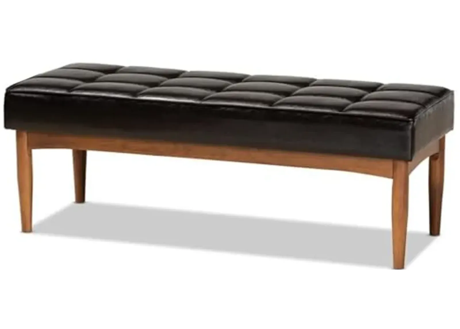 Baxton Studio Sanford Brown Finished Wood Dining Bench