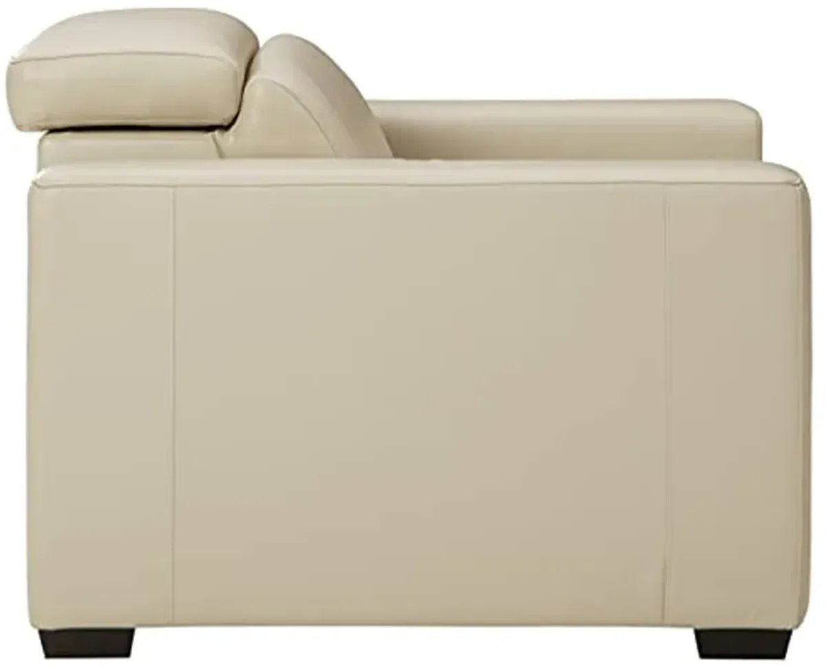 Signature Design by Ashley Texline Power Recliner with Adjustable Headrest, Beige