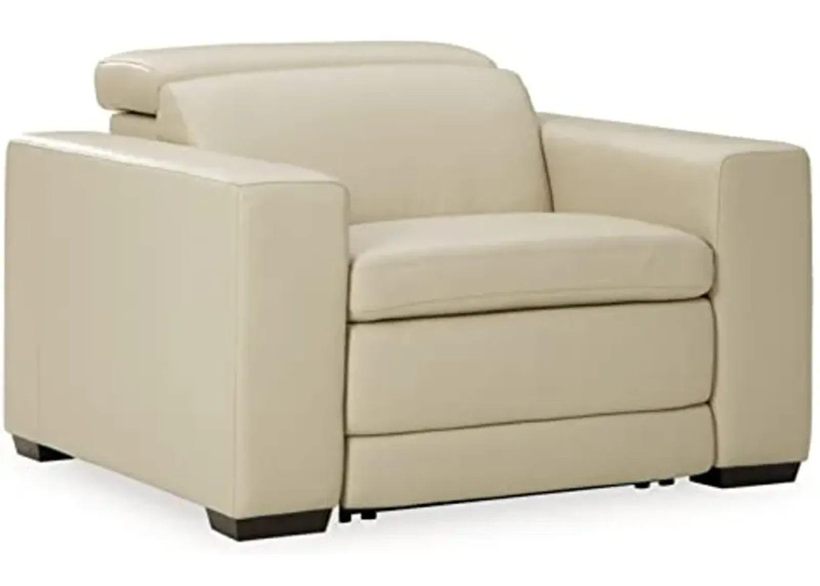 Signature Design by Ashley Texline Power Recliner with Adjustable Headrest, Beige