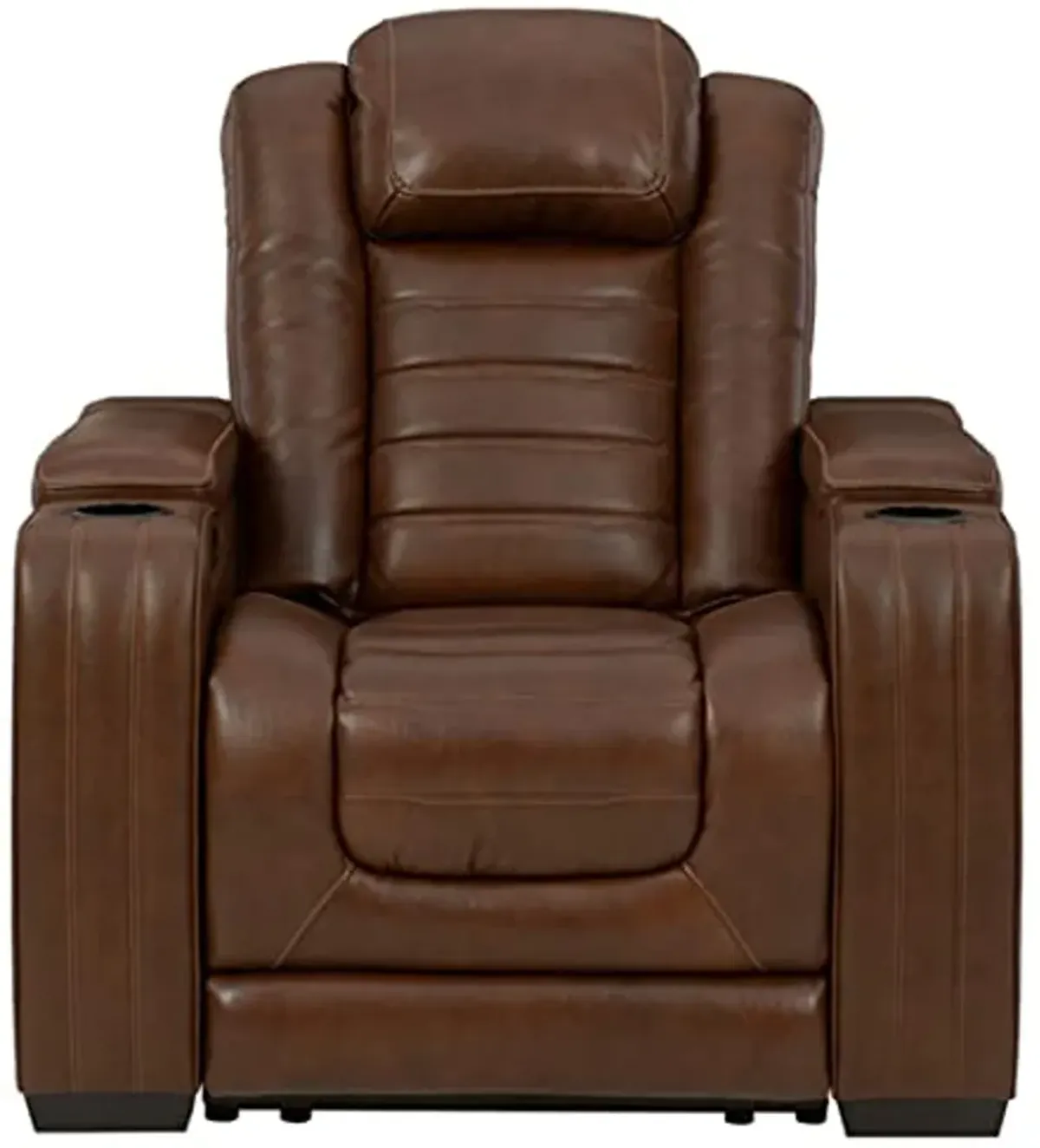 Signature Design by Ashley Backtrack Power Recliner with Adjustable Headrest, Dark Brown