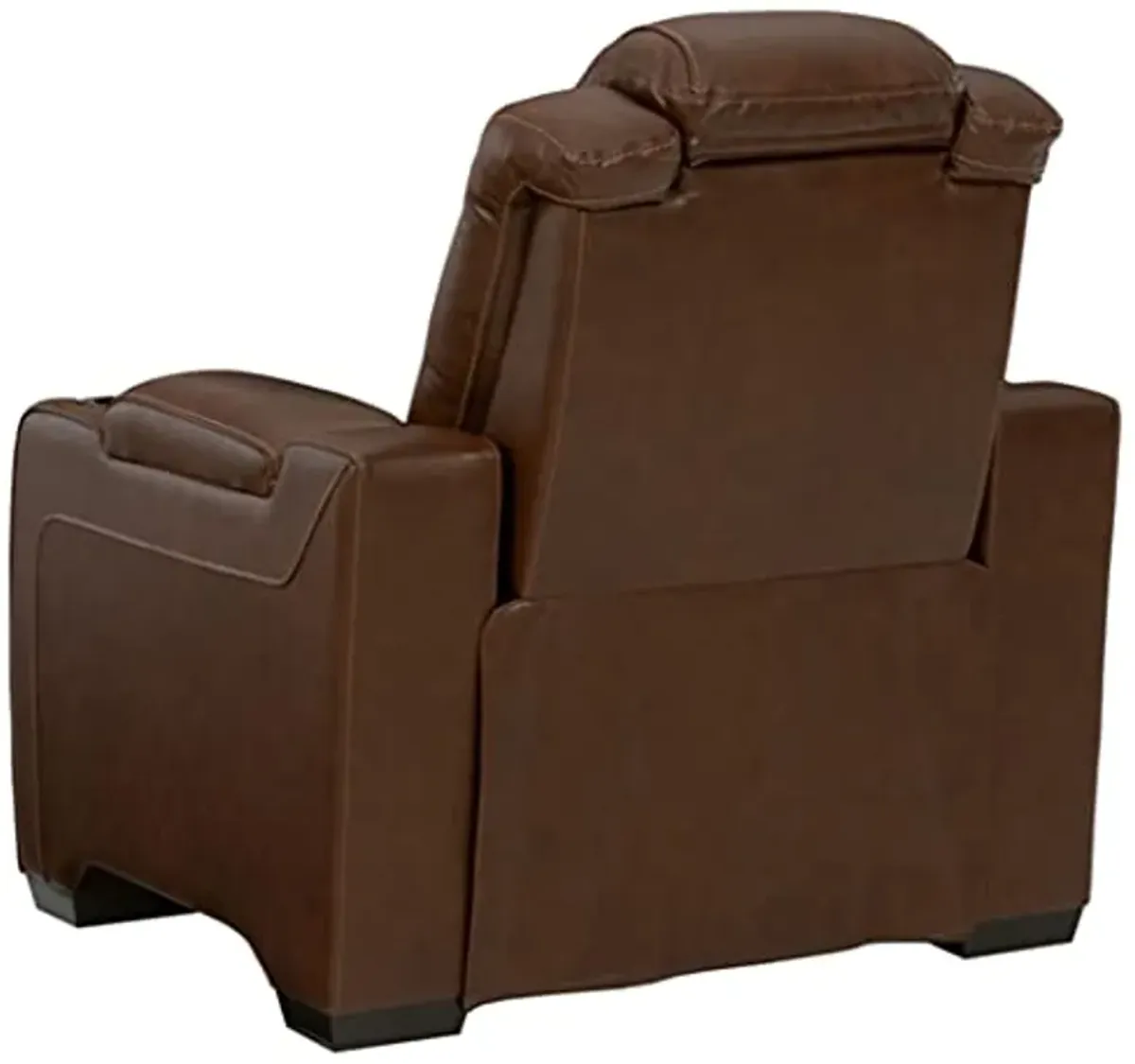 Signature Design by Ashley Backtrack Power Recliner with Adjustable Headrest, Dark Brown