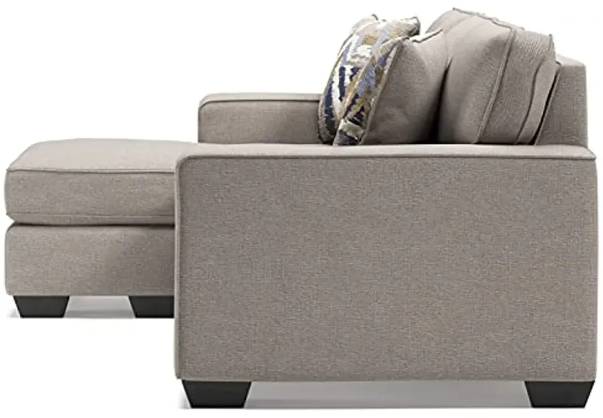 Signature Design by Ashley Greaves Modern Sectional Sofa Couch with Convertible Chaise Lounge, Beige