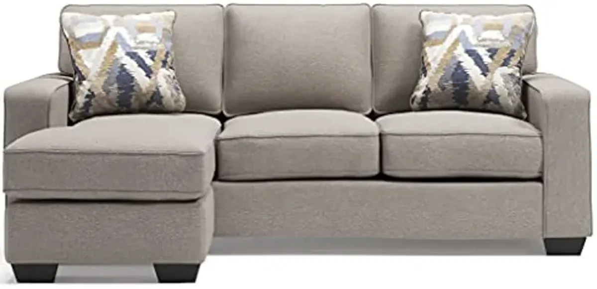 Signature Design by Ashley Greaves Modern Sectional Sofa Couch with Convertible Chaise Lounge, Beige