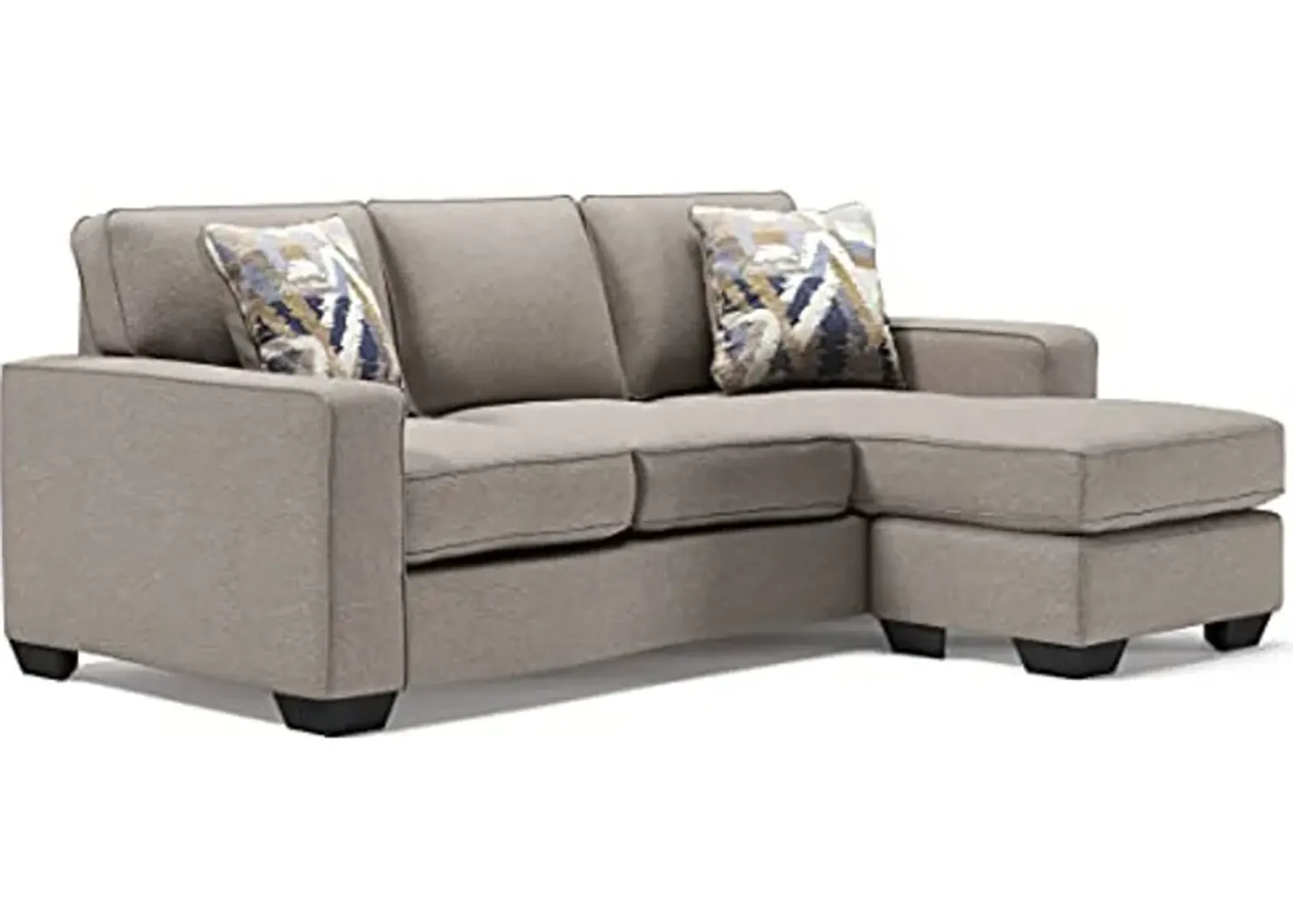 Signature Design by Ashley Greaves Modern Sectional Sofa Couch with Convertible Chaise Lounge, Beige