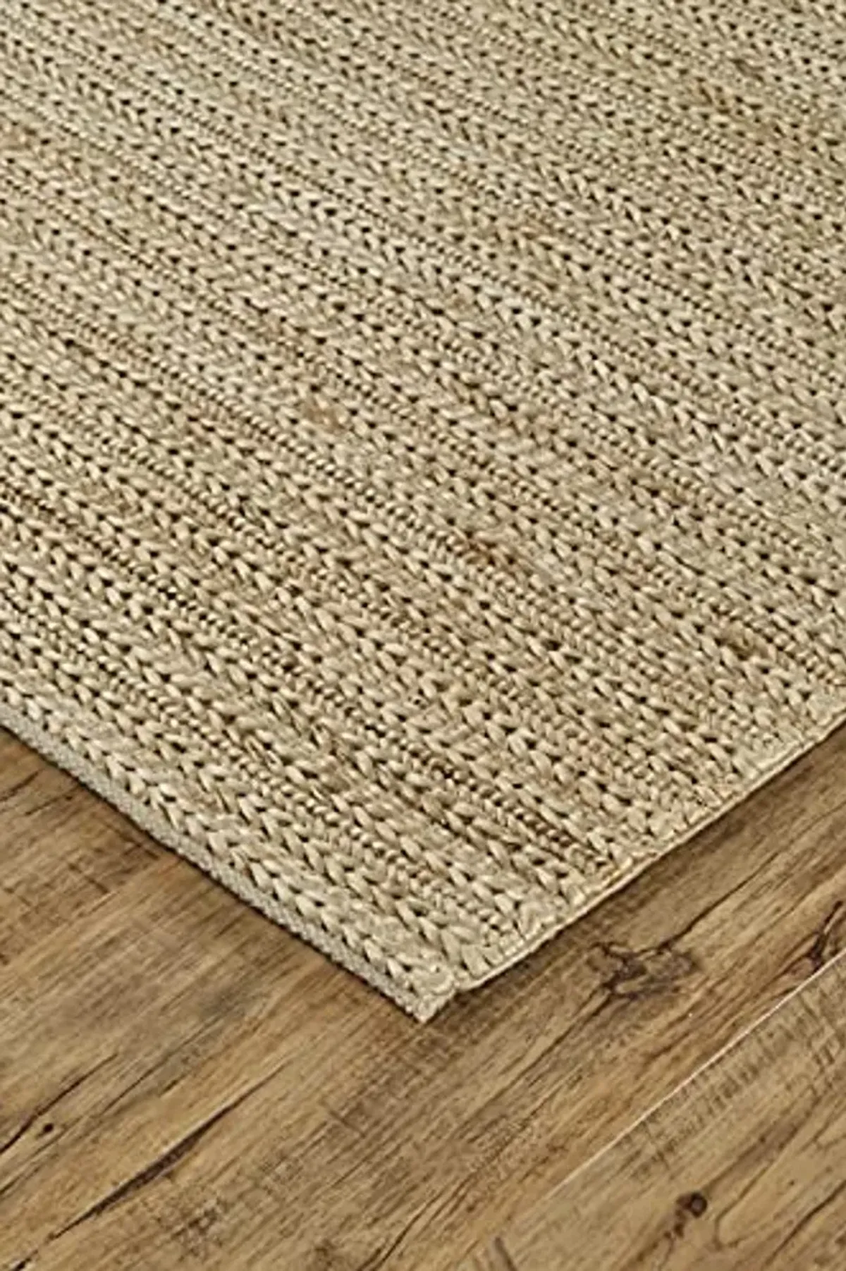 Feizy Rugs - Kaelani Natural Handmade Area Rug, Solid Color, Ivory Cream, 5ft x 8ft