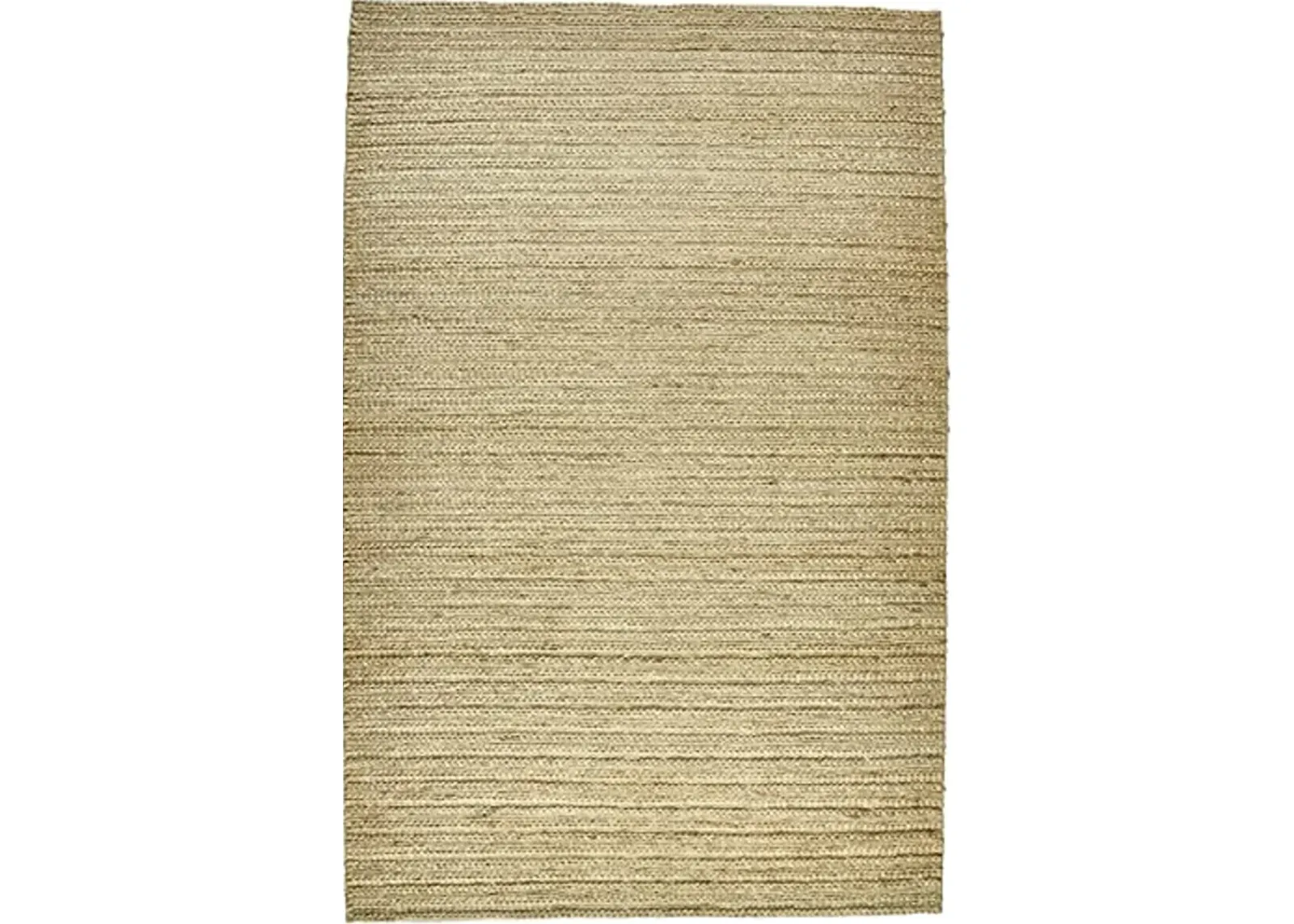 Feizy Rugs - Kaelani Natural Handmade Area Rug, Solid Color, Ivory Cream, 5ft x 8ft