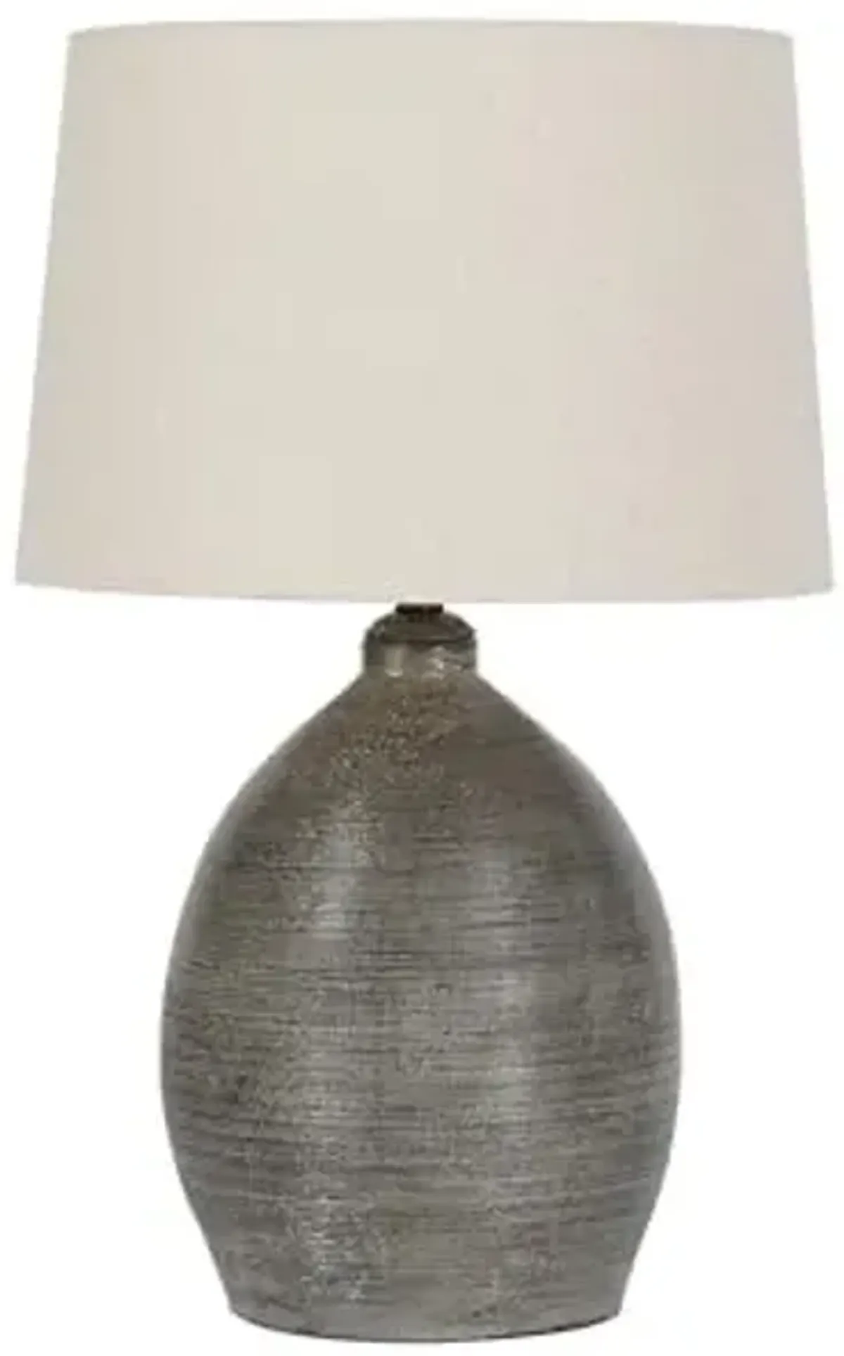 Signature Design by Ashley Joyelle Modern 27.5" Terracotta Table Lamp, Gray