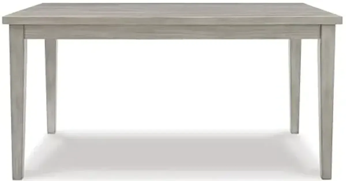 Signature Design by Ashley Parellen Modern Farmhouse Rectangular Dining Room Table, Gray