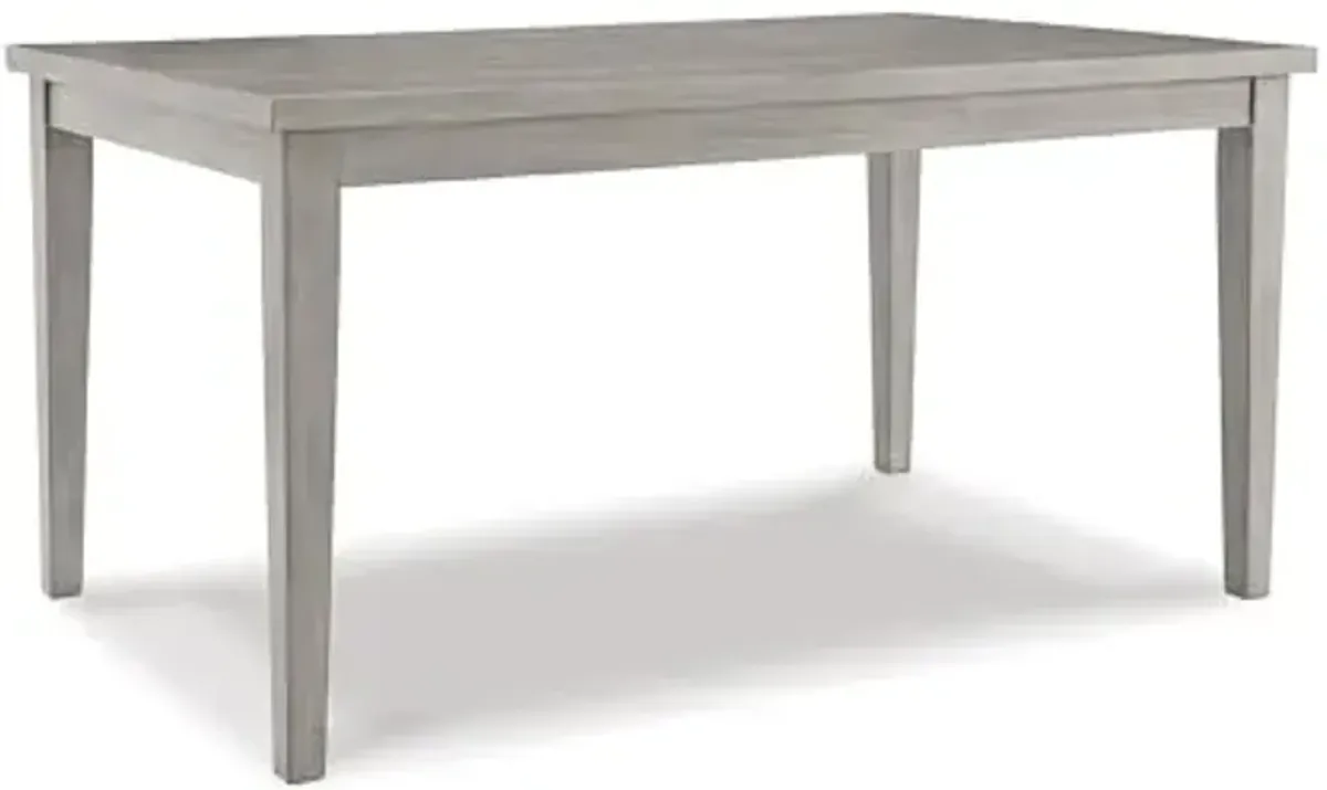 Signature Design by Ashley Parellen Modern Farmhouse Rectangular Dining Room Table, Gray