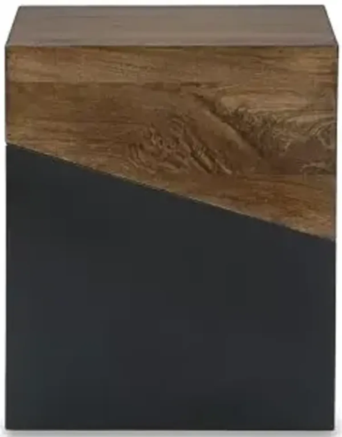 Signature Design by Ashley Trailbend Eclectic Accent End Table, Brown & Gunmetal