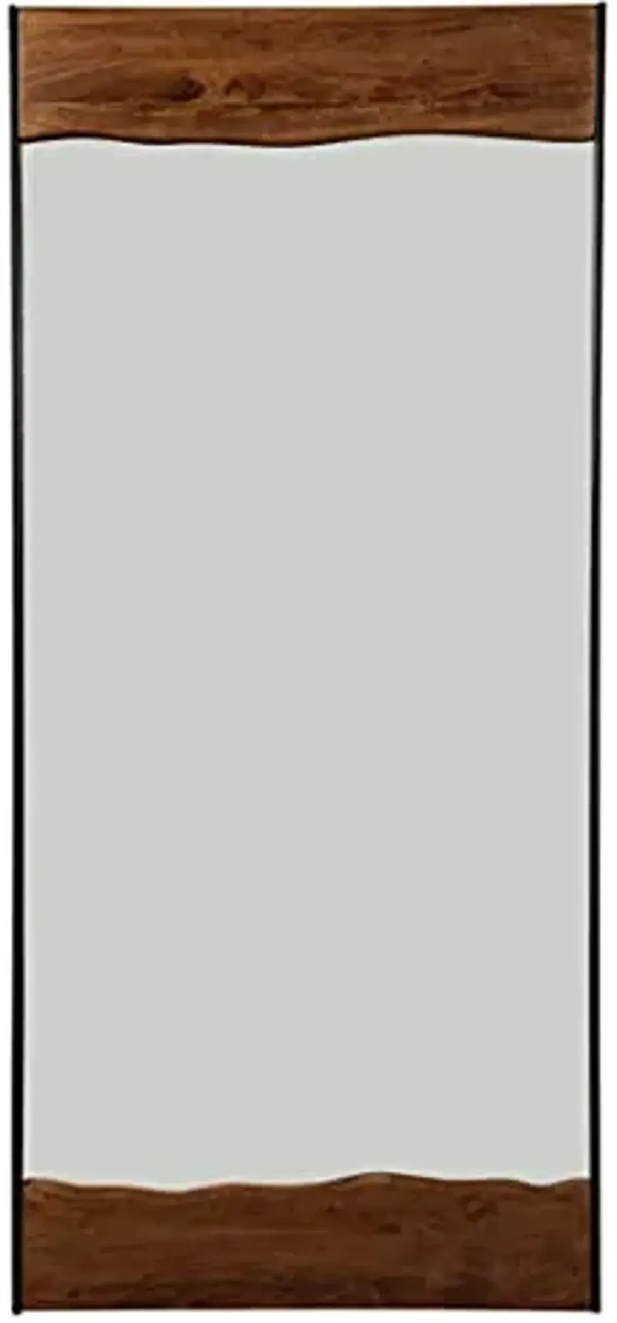 Signature Design by Ashley Panchali Industrial Floor Mirror Brown & Black Large