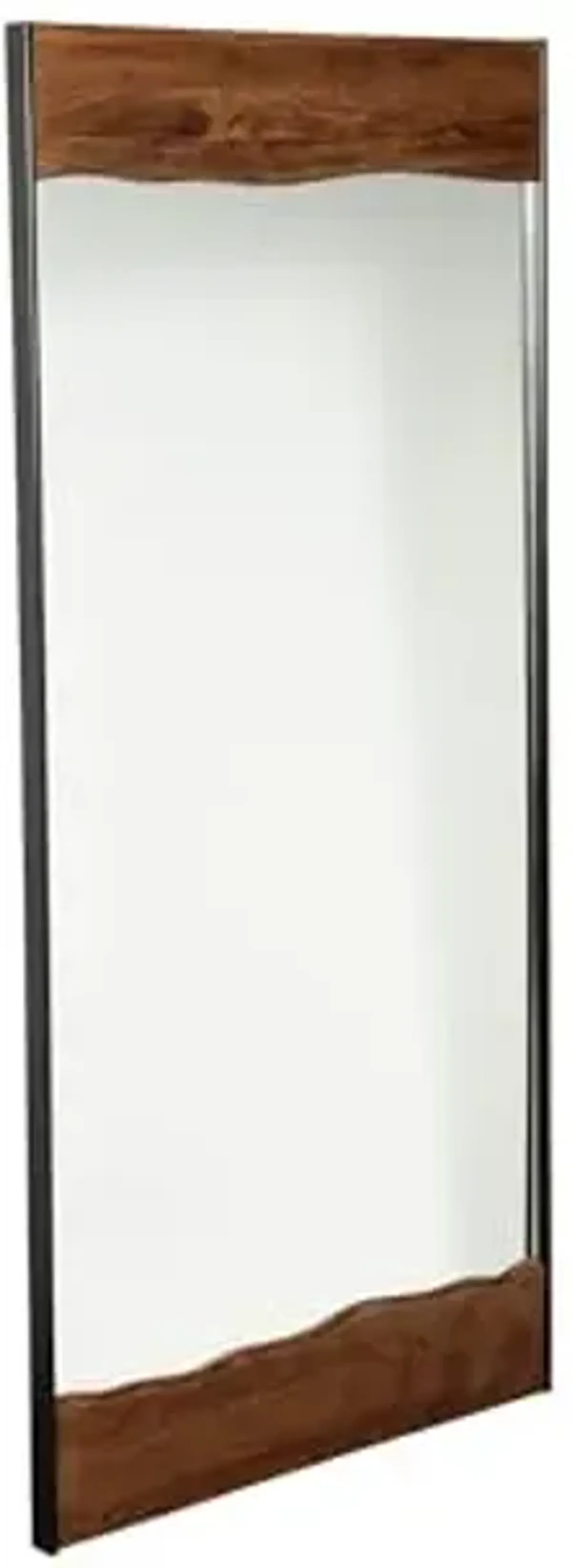 Signature Design by Ashley Panchali Industrial Floor Mirror Brown & Black Large