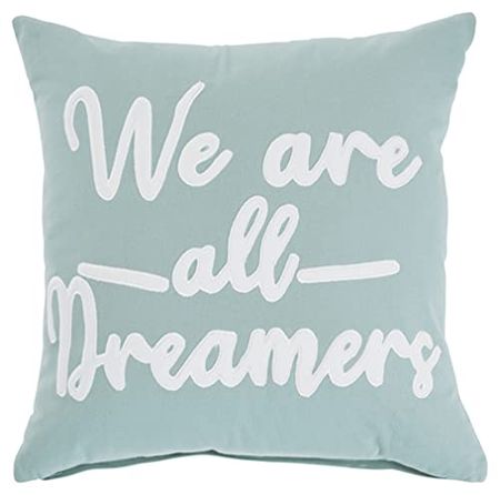 Signature Design by Ashley Dreamers Pillow, Light Green & White