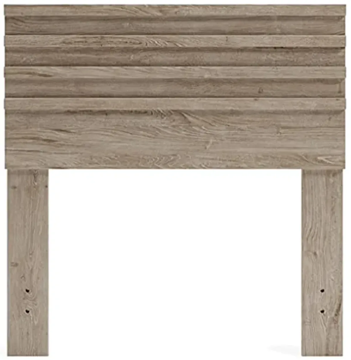 Signature Design by Ashley Oliah Contemporary Twin Panel Headboard, Natural Wood Grain,Light Brown