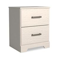 Signature Design by Ashley Stelsie Contemporary Two Drawer Nightstand, White