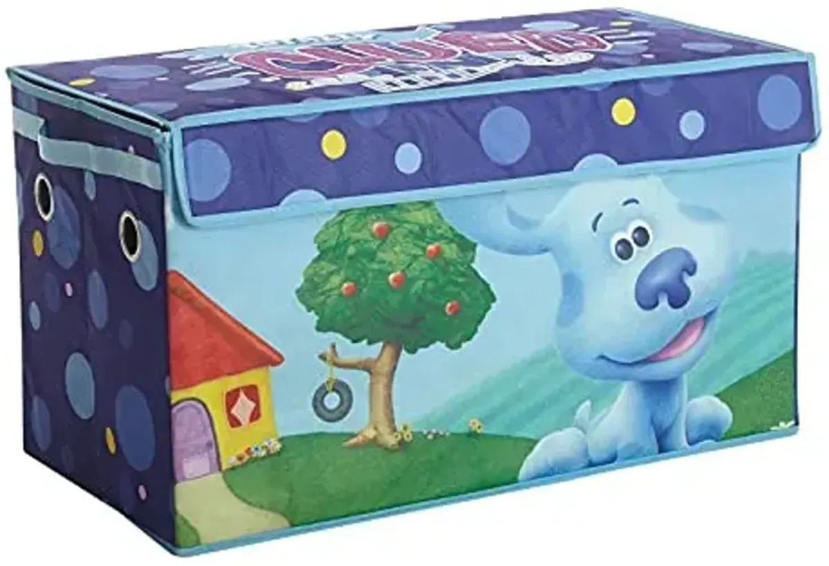 Idea Nuova Nickelodeon Blues Clues Collapsible Children’s Storage Trunk, Durable with Lid