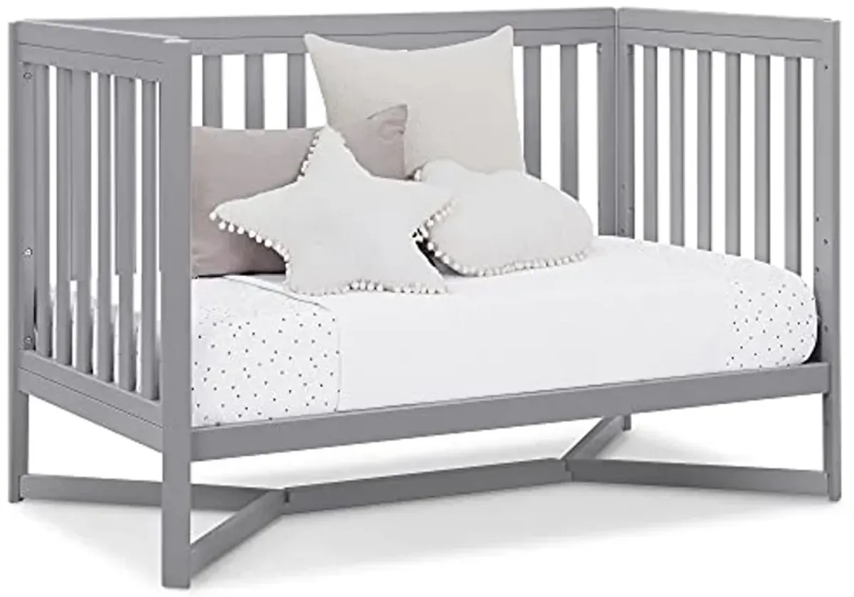 Delta Children Tribeca 4-in-1 Baby Convertible Crib, Grey