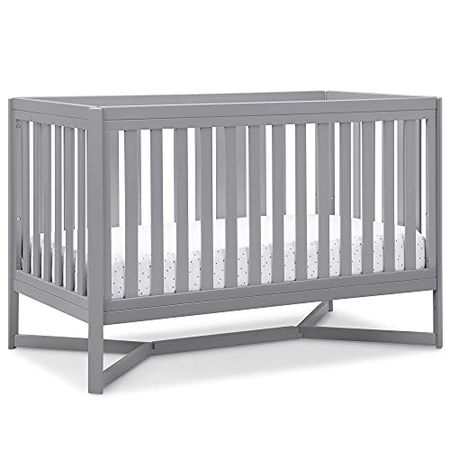 Delta Children Tribeca 4-in-1 Baby Convertible Crib, Grey