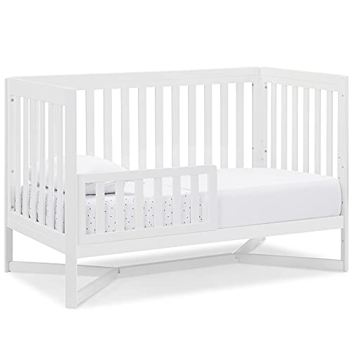 Delta Children Tribeca 4in1 Baby Convertible Crib, Bianca White