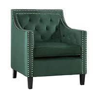 Lexicon Portola Velvet Accent Chair, Green
