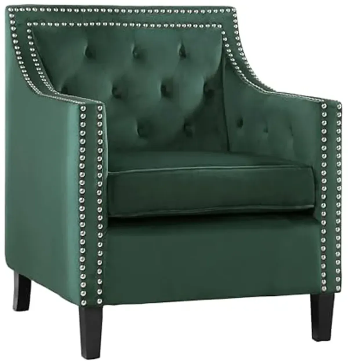 Lexicon Portola Velvet Accent Chair, Green