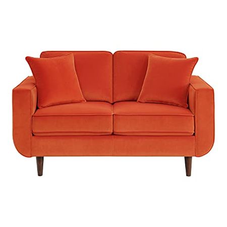 Lexicon Mapleton Living Room Loveseat, Orange