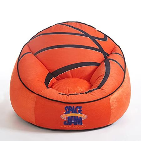 Idea Nuova Space JAM: A New Legacy Basketball Oversized Mink Bean Bag Chair, Ages 3+