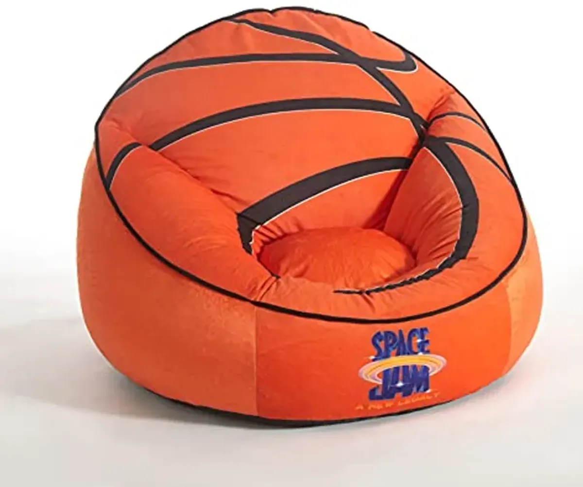 Idea Nuova Space JAM: A New Legacy Basketball Oversized Mink Bean Bag Chair, Ages 3+, Large, Space Jam