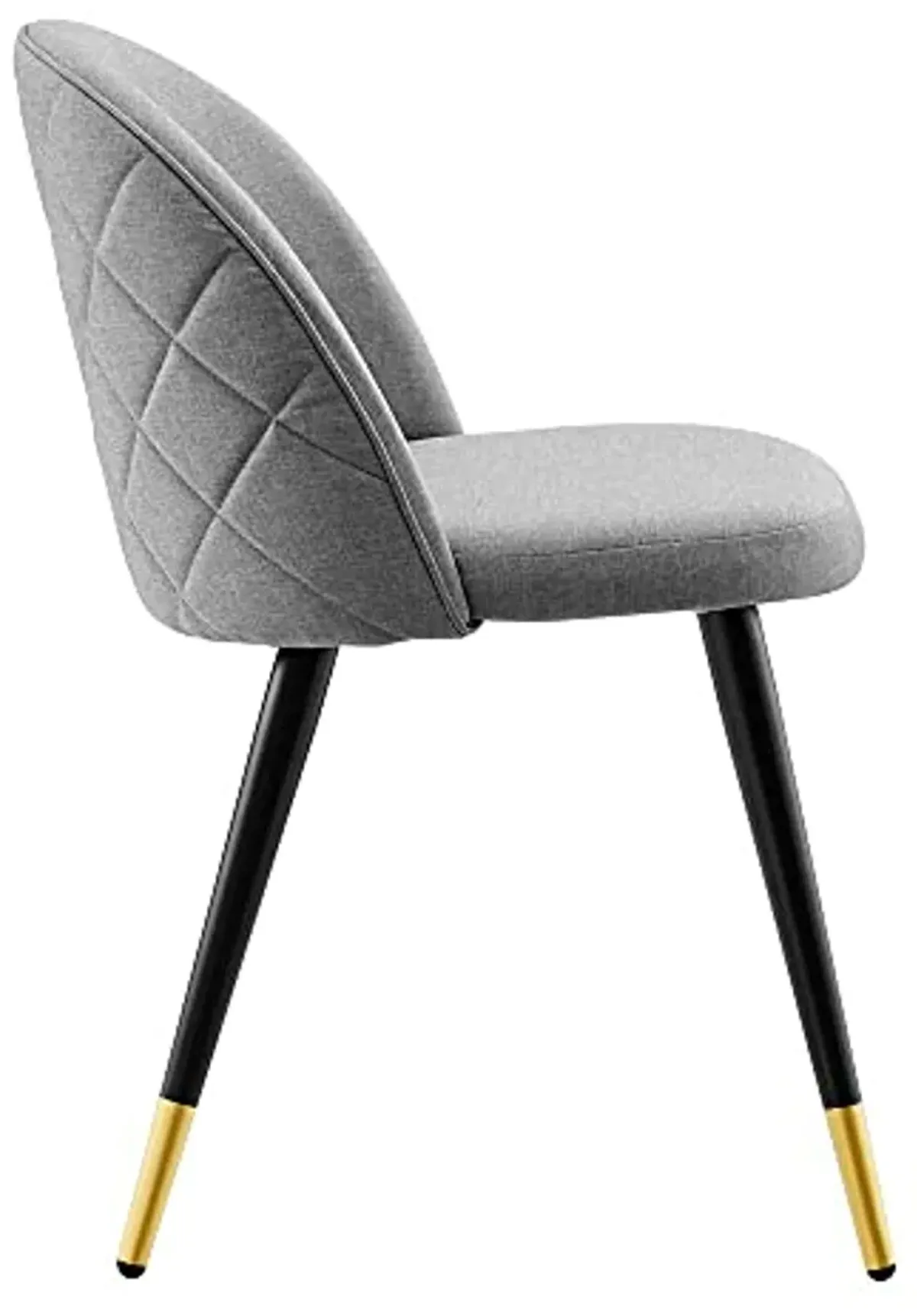 Modway Cordial Fabric Upholstered Accent Set of 2, Dining Chair, Light Gray